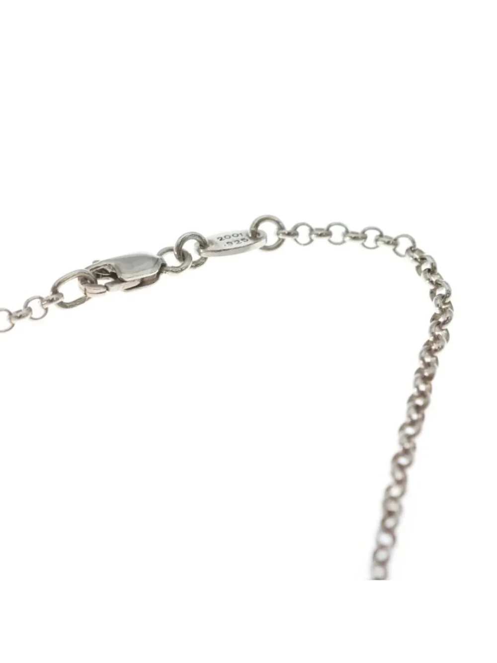 Chrome Hearts Safety Pin Roll Chain Silver Necklace